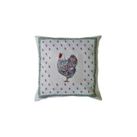 Подушка Прованс Декоративна Сіра курочка 45х45 (4823093438729)