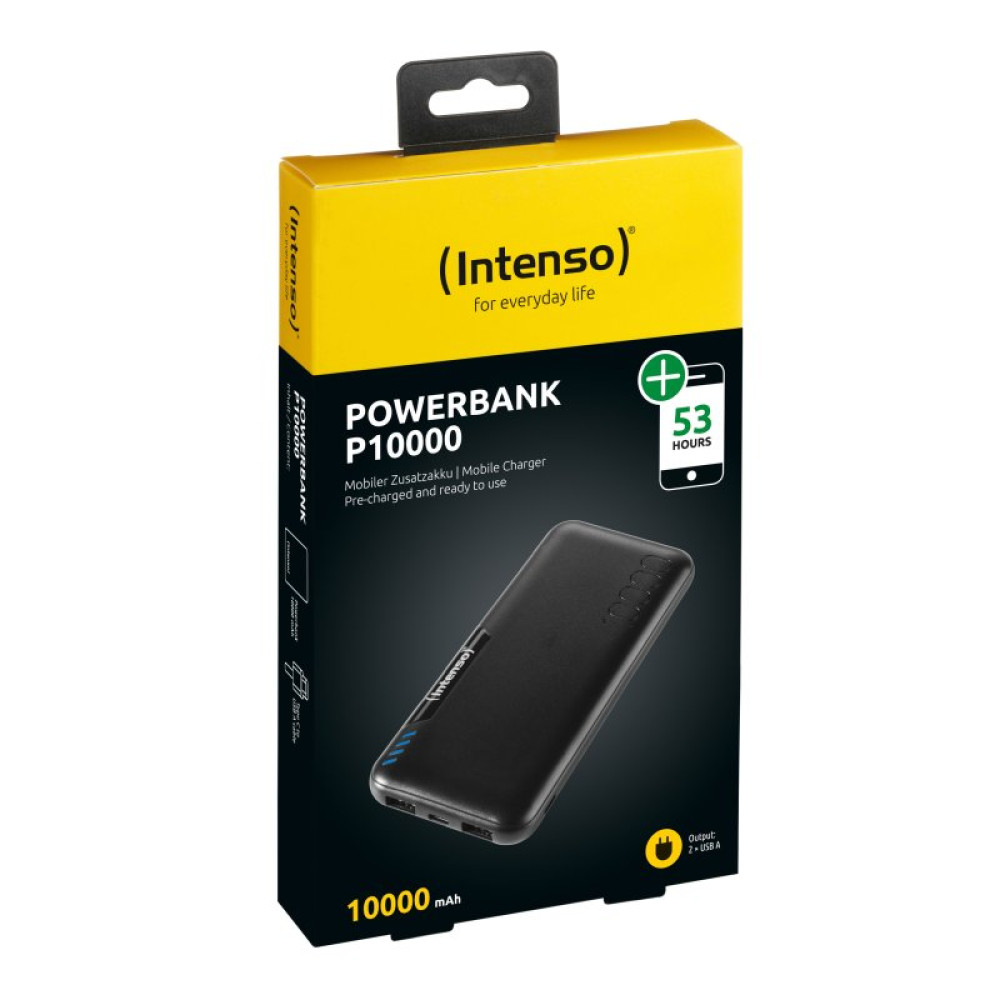 Батарея универсальная Intenso P10000 10000mAh Input USB-C/micro-USB/2A, Output 2xUSB/2.1A (7332431)