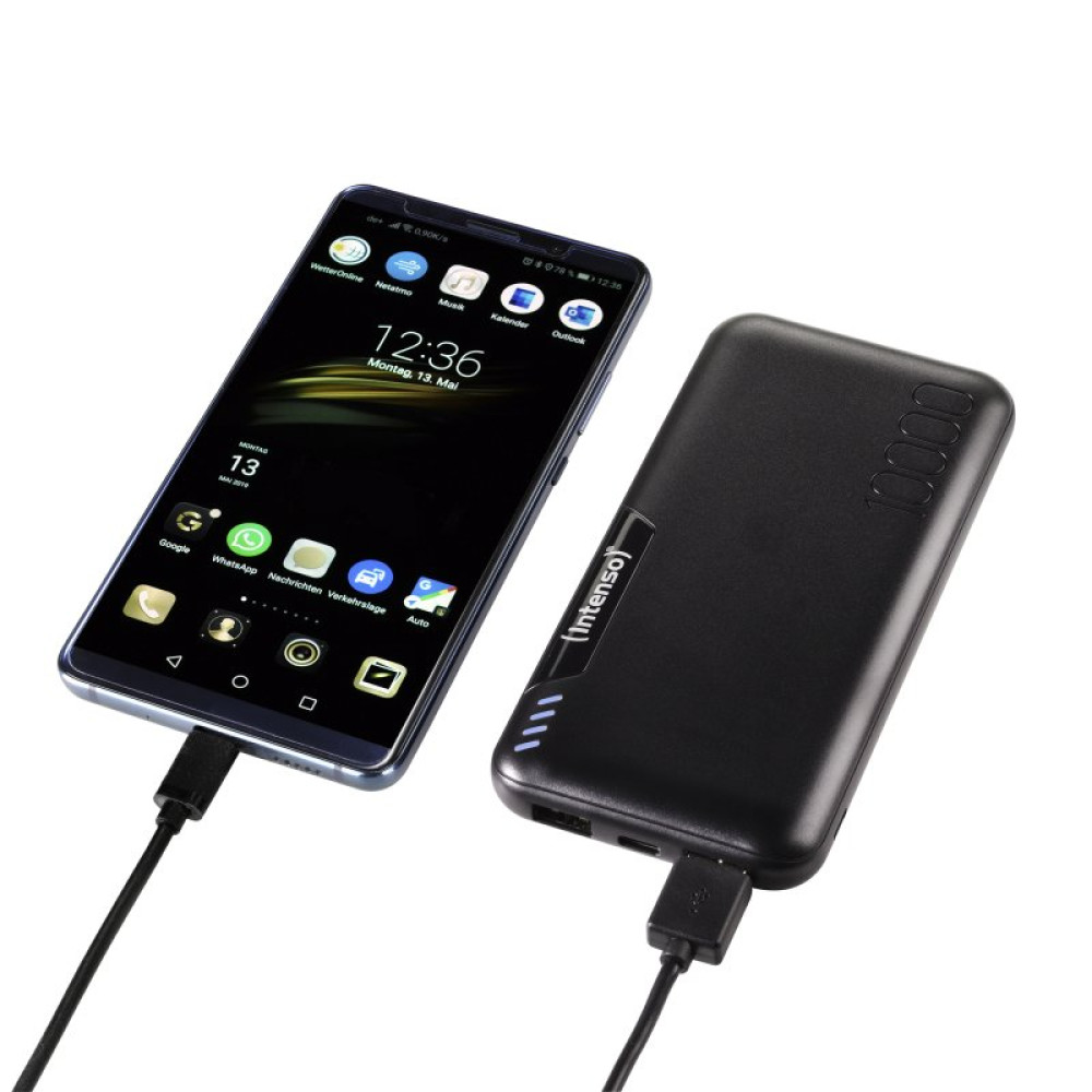 Батарея универсальная Intenso P10000 10000mAh Input USB-C/micro-USB/2A, Output 2xUSB/2.1A (7332431)