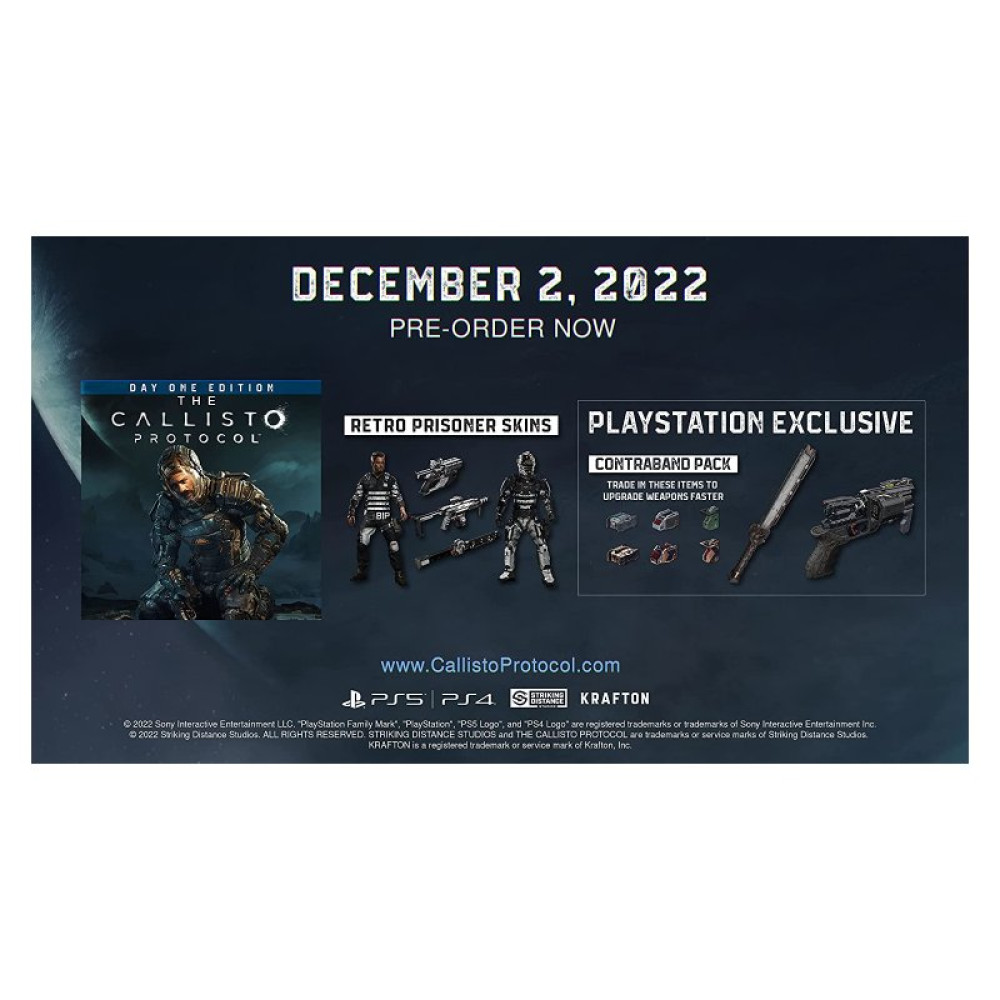 Гра Sony The Callisto Protocol Day One Edition [PS4] (0811949034335)