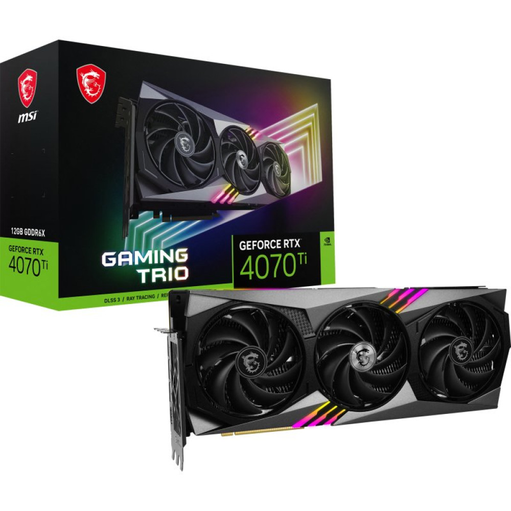 Видеокарта MSI GeForce RTX4070Ti 12Gb GAMING TRIO (RTX 4070 Ti GAMING TRIO 12G)