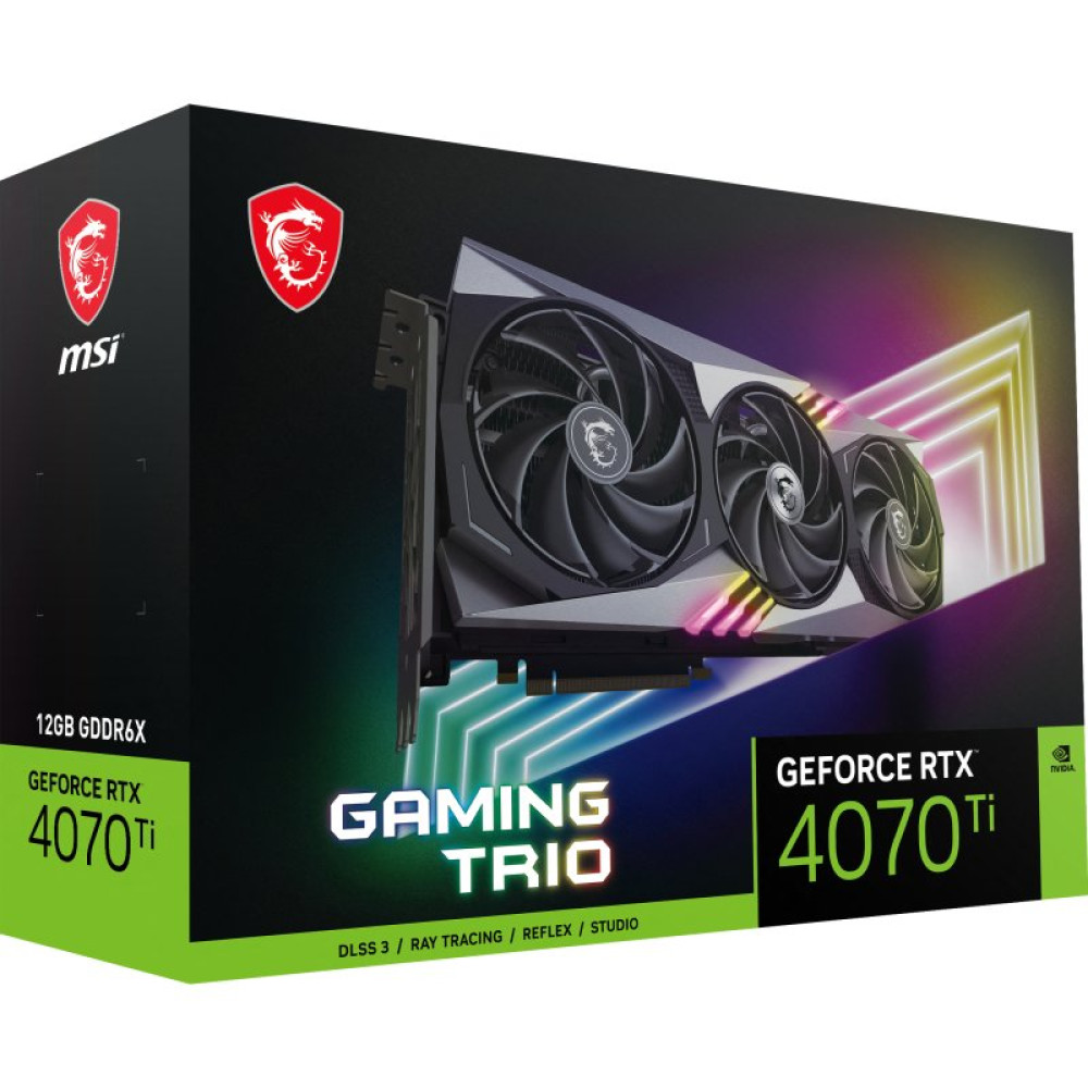 Видеокарта MSI GeForce RTX4070Ti 12Gb GAMING TRIO (RTX 4070 Ti GAMING TRIO 12G)