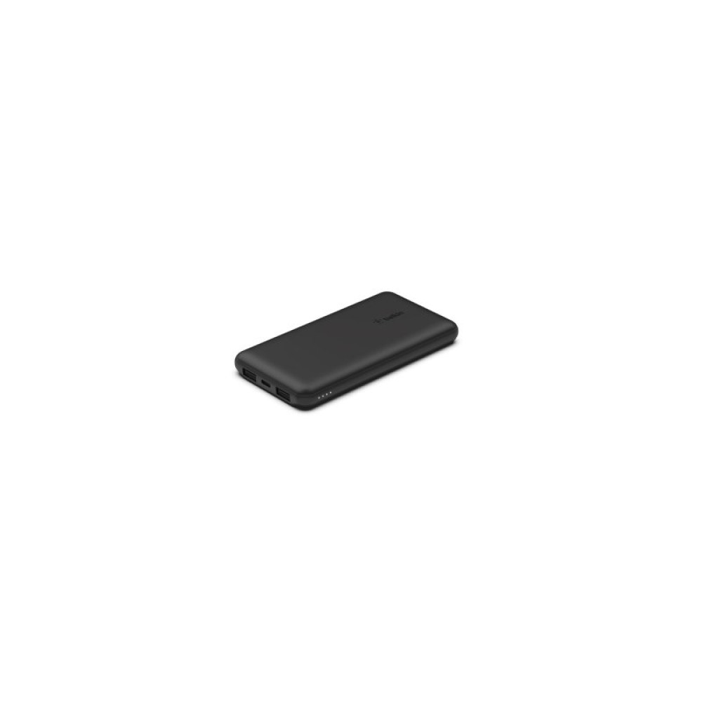 Батарея универсальная Belkin 10000mAh, USB-C, 2*USB-A, 3A max, 6" USB-A to USB-C cable, Black (BPB011btBK)_