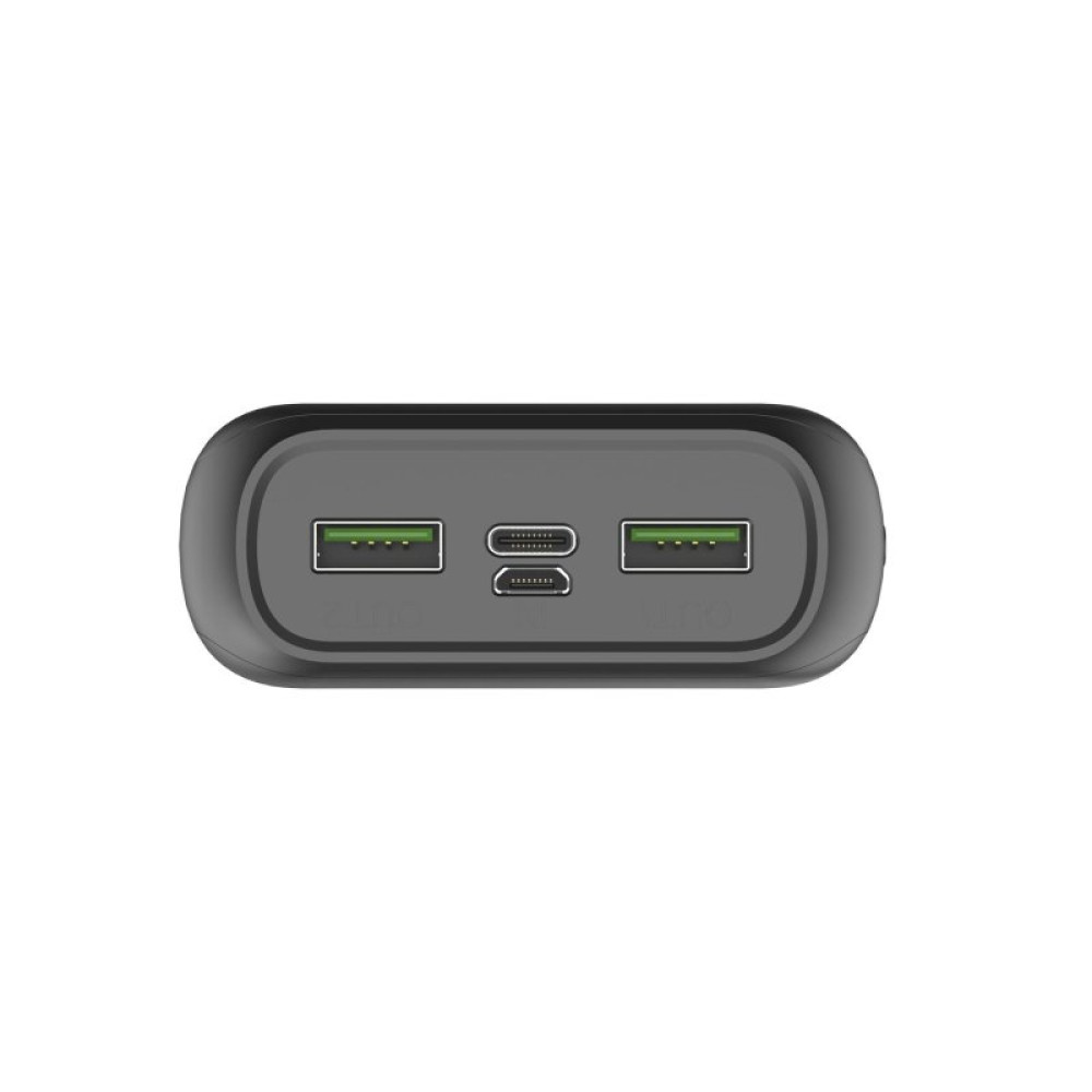 Батарея універсальна Celly Energy 20000mAh Inp:USB-C/Micro-USB, Out:USB-A*2(5V/2.1A) black (PBE20000BK)_