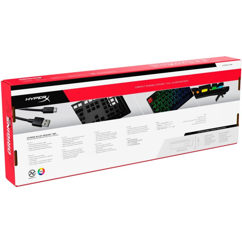 Клавиатура HyperX Alloy Origins PBT HX Aqua (639N5AA)