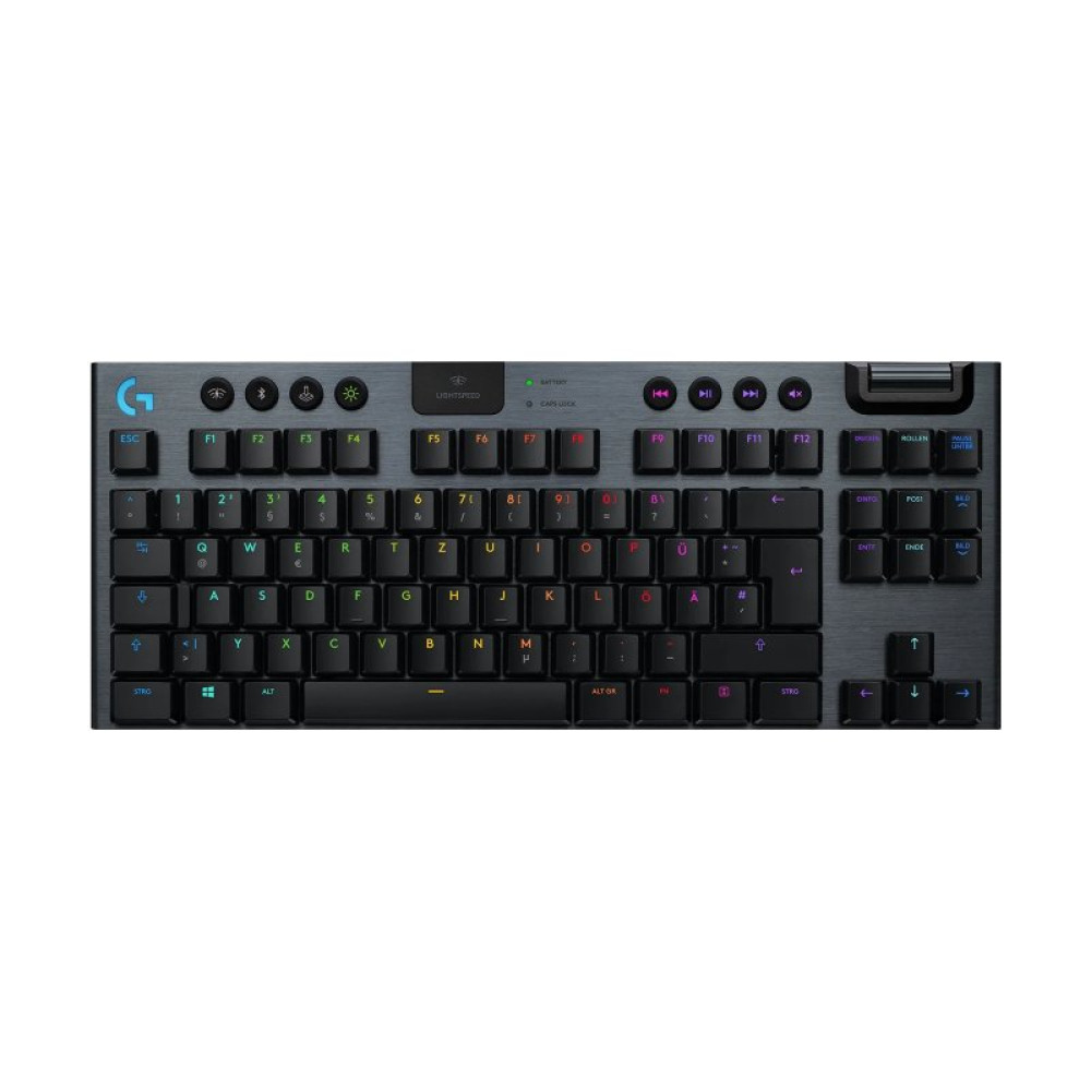 Клавіатура Logitech G915 TKL Tenkeyless Lightspeed Wireless RGB GL Clicky UA Carbon (920-009537)