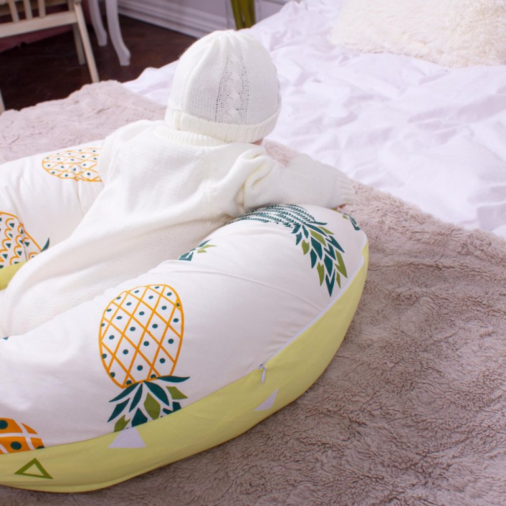 Подушка MirSon для беременных и кормления №8314 Print Line 17-0242 Salyut Бязь 30х170х20 см (2200006200390)