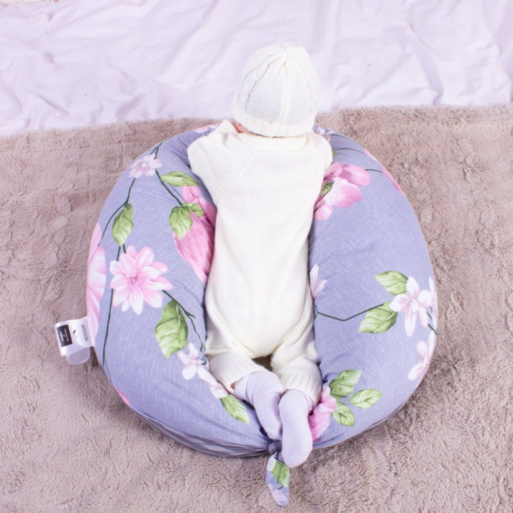 Подушка MirSon для беременных и кормления №8316 Print Line 19-6757 Regina Бязь 30х170х20 см (2200006200413)