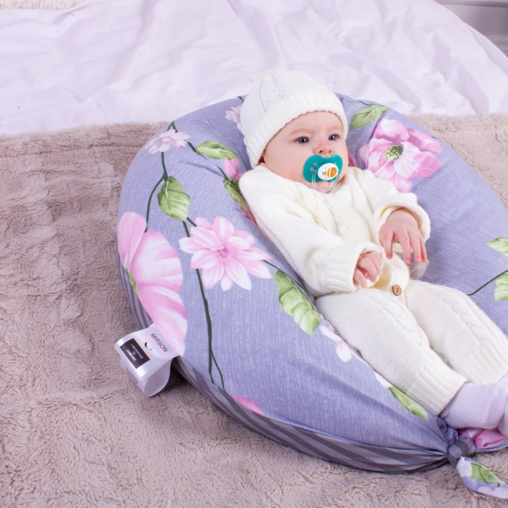 Подушка MirSon для беременных и кормления №8316 Print Line 19-6757 Regina Бязь 30х170х20 см (2200006200413)