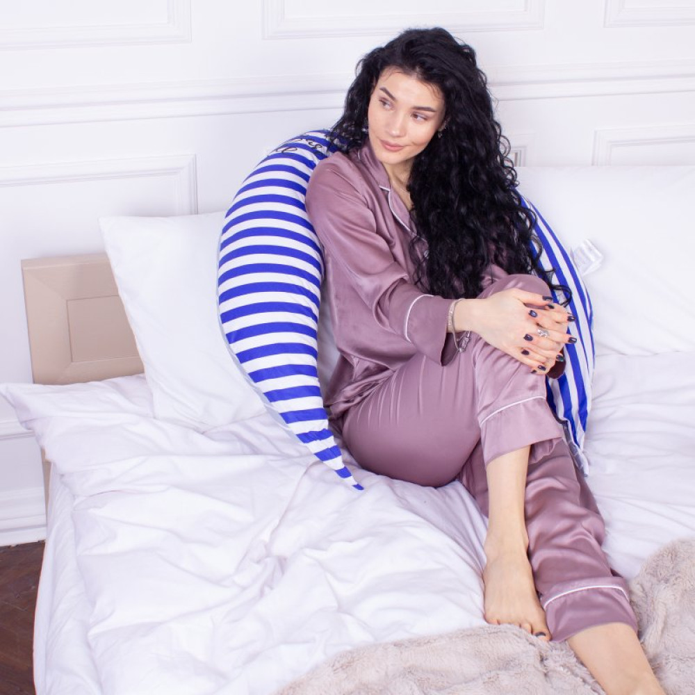 Подушка MirSon для беременных и кормления №8318 Print Line 18-002 Silvi Бязь 30х170х20 см (2200006200437)