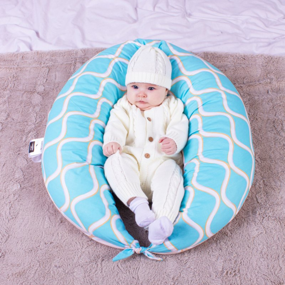 Подушка MirSon для беременных и кормления №8319 Print Line 18-444 Gracia Бязь 30х170х20 см (2200006200444)