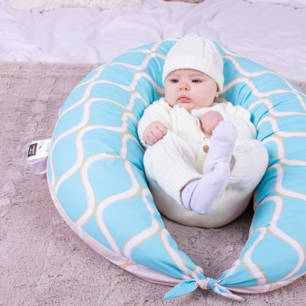 Подушка MirSon для беременных и кормления №8319 Print Line 18-444 Gracia Бязь 30х170х20 см (2200006200444)