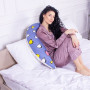 Подушка MirSon для беременных и кормления №8320 Print Line 17-0143 Mayya Бязь 30х170х20 см (2200006200451)