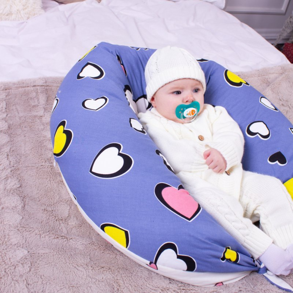 Подушка MirSon для беременных и кормления №8320 Print Line 17-0143 Mayya Бязь 30х170х20 см (2200006200451)