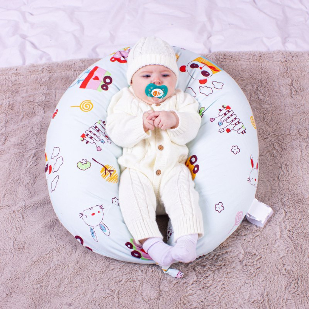 Подушка MirSon для беременных и кормления №8322 Print Line 17-0513 Toys Бязь 30х170х20 см (2200006200475)