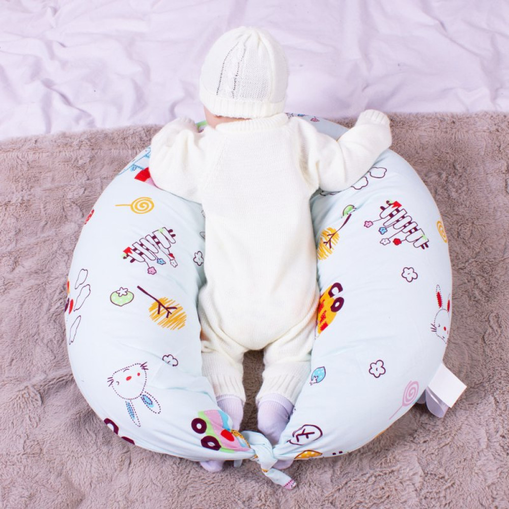 Подушка MirSon для беременных и кормления №8322 Print Line 17-0513 Toys Бязь 30х170х20 см (2200006200475)