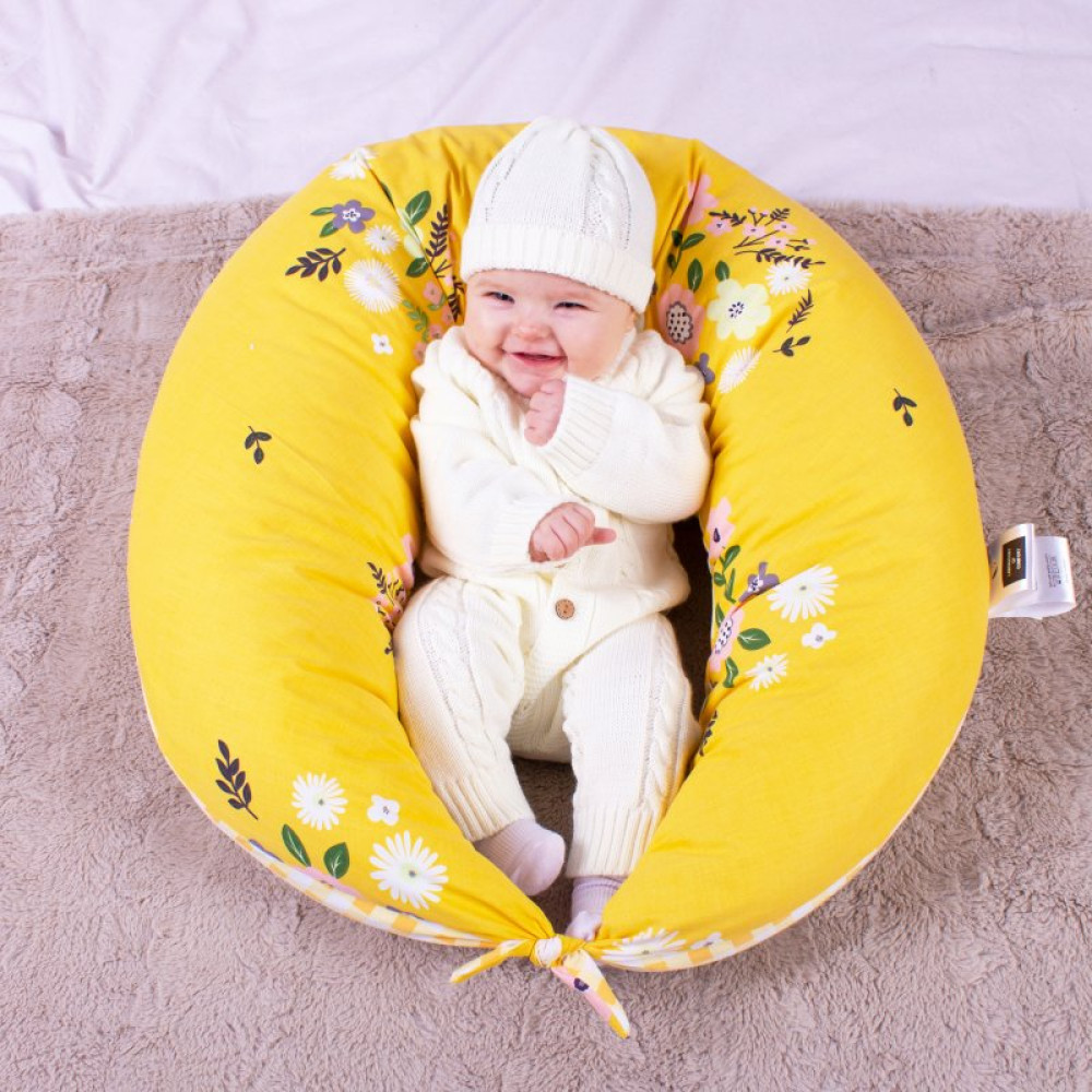 Подушка MirSon для беременных и кормления №8326 Print Line 17-0428 Indian summer Бязь 30х170х20 см (2200006200512)