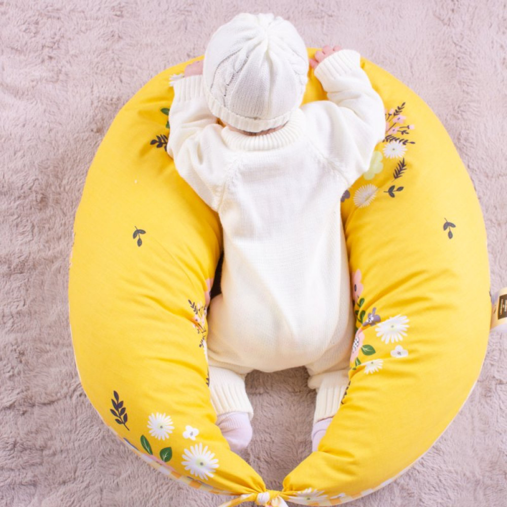 Подушка MirSon для беременных и кормления №8326 Print Line 17-0428 Indian summer Бязь 30х170х20 см (2200006200512)