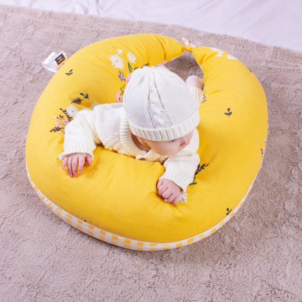 Подушка MirSon для беременных и кормления №8326 Print Line 17-0428 Indian summer Бязь 30х170х20 см (2200006200512)