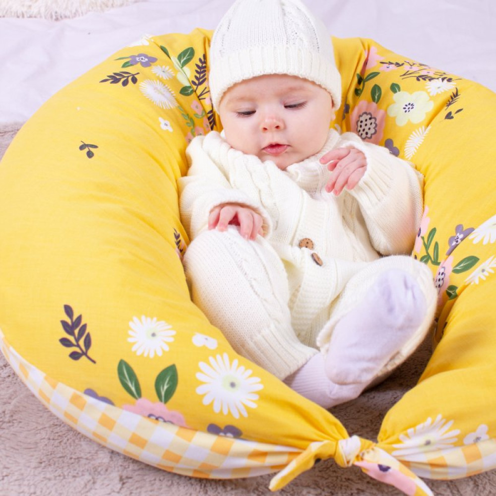 Подушка MirSon для беременных и кормления №8326 Print Line 17-0428 Indian summer Бязь 30х170х20 см (2200006200512)