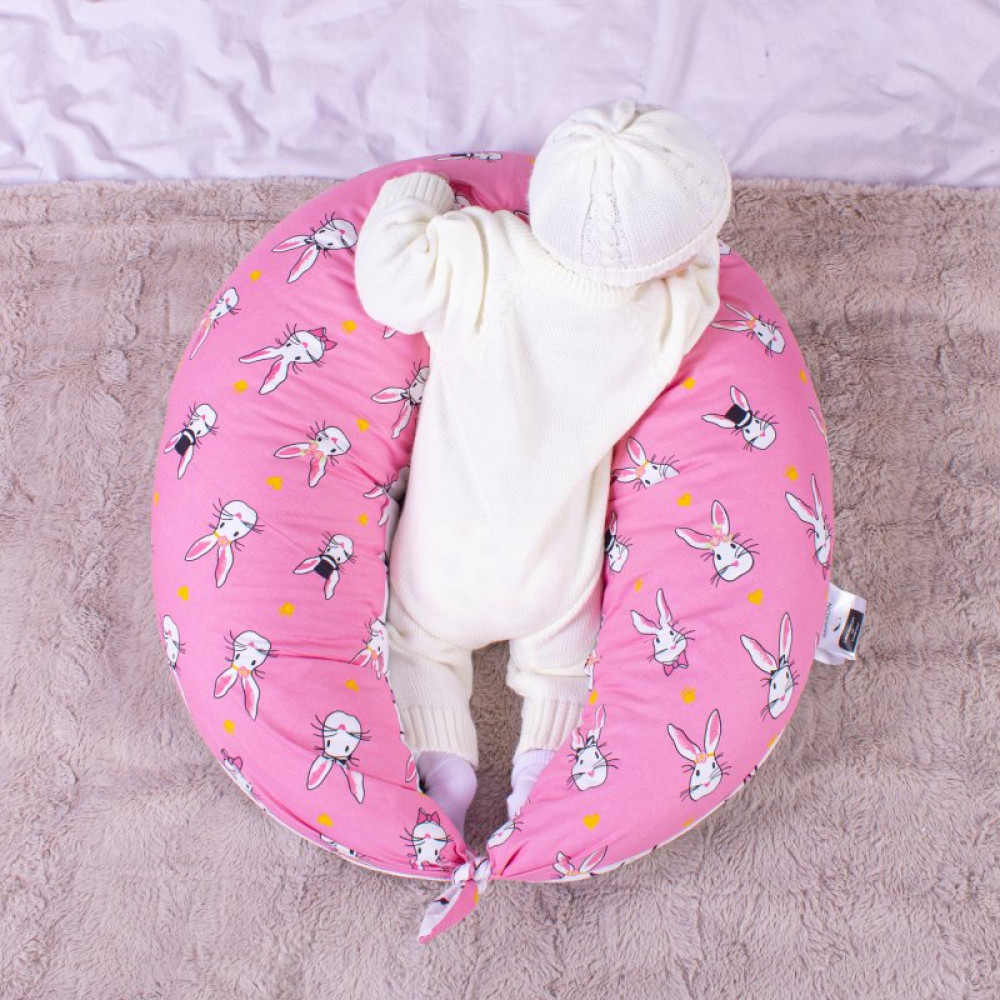 Подушка MirSon для беременных и кормления №8329 Print Line 17-0528 Bunnies pink Бязь 30х170х20 см (2200006200543) Подушка MirSon для беременных и кормления №8329 Print Line 17-0528 Bunnies pink Бязь 30х170х20 см (2200006200543)