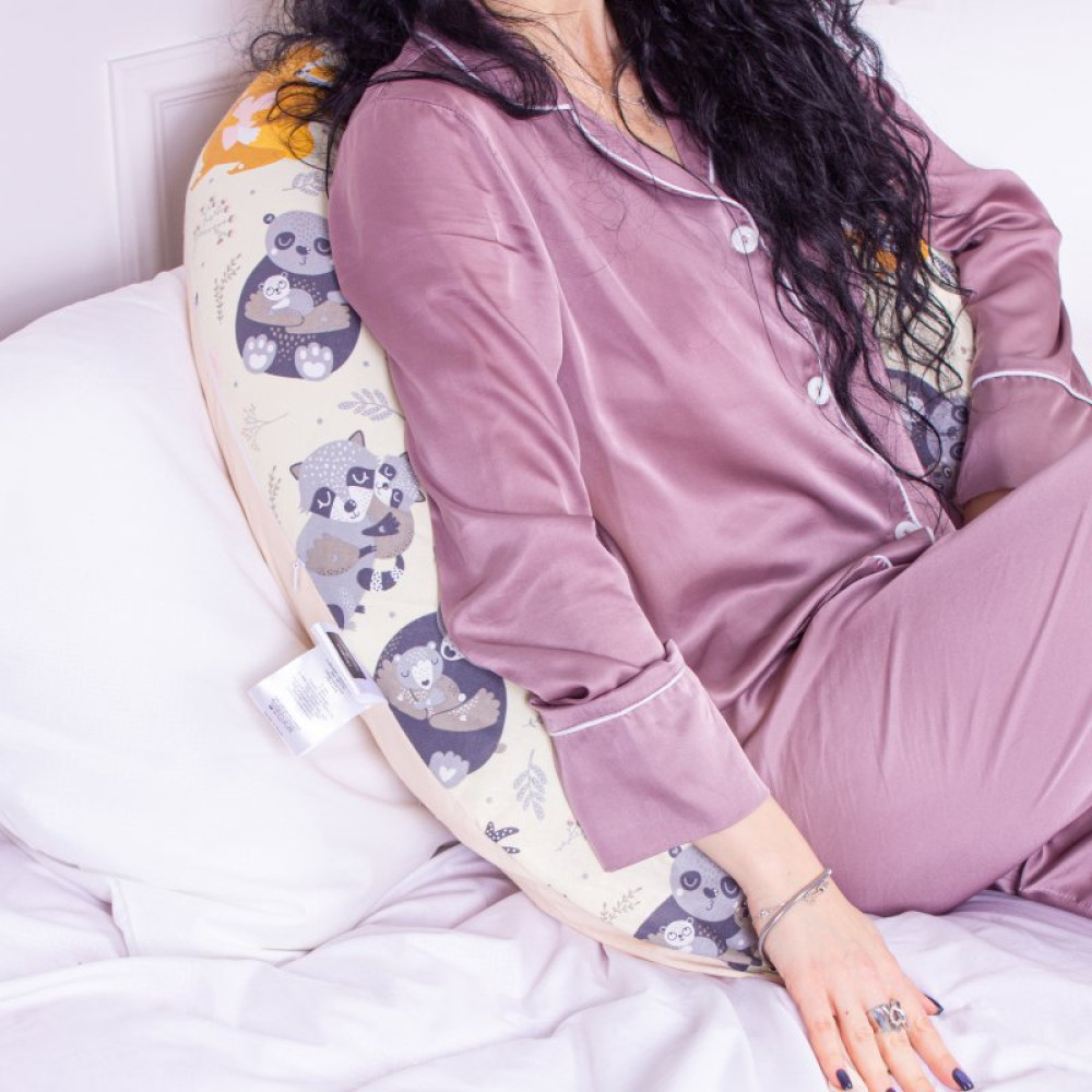 Подушка MirSon для беременных и кормления №8332 Print Line 17-0559 Elkasso Бязь 30х170х20 см (2200006200574)