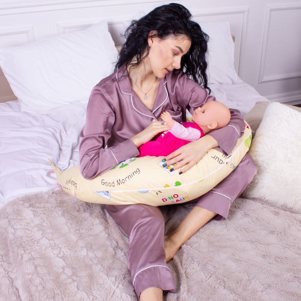 Подушка MirSon для беременных и кормления №8333 Print Line 17-0359 Libreville Бязь 30х170х20 см (2200006200581)