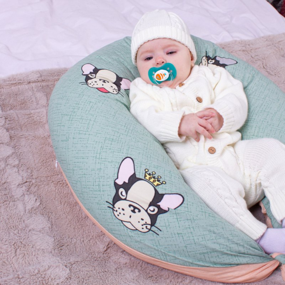 Подушка MirSon для беременных и кормления №8334 Print Line 17-0356 Burkina Faso Бязь 30х170х20 см (2200006200598)