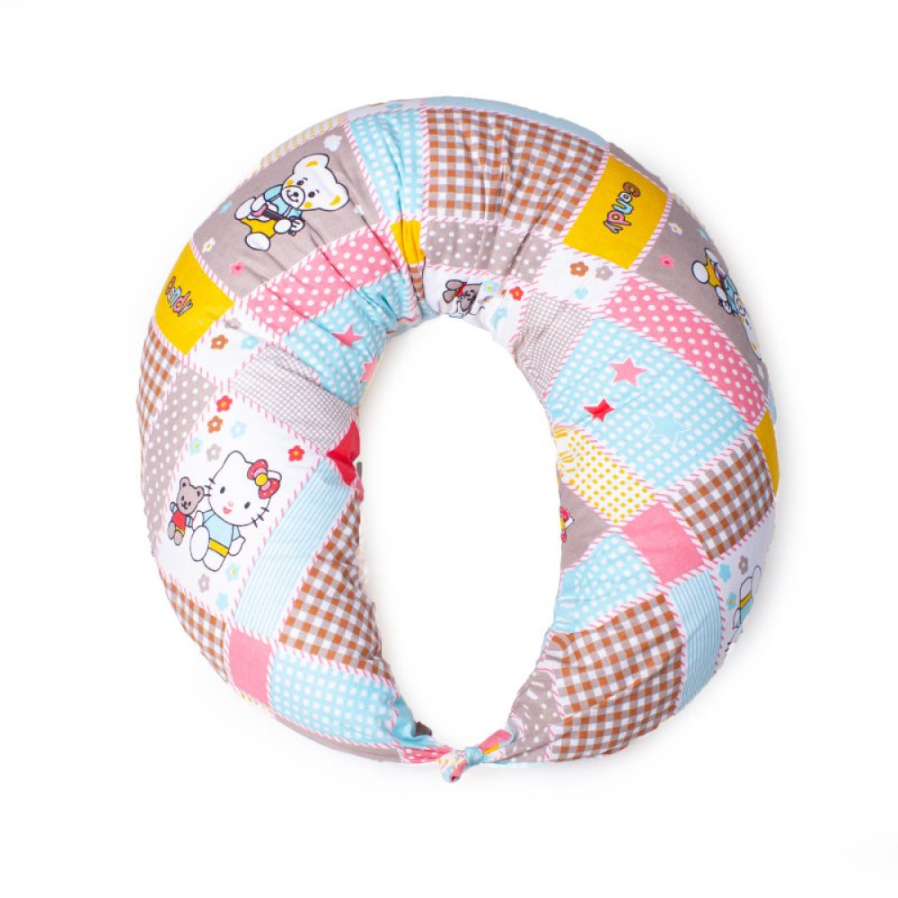Подушка MirSon для беременных и кормления №8335 Print Line 17-0501 Hello kitty Бязь 30х170х20 см (2200006200604)