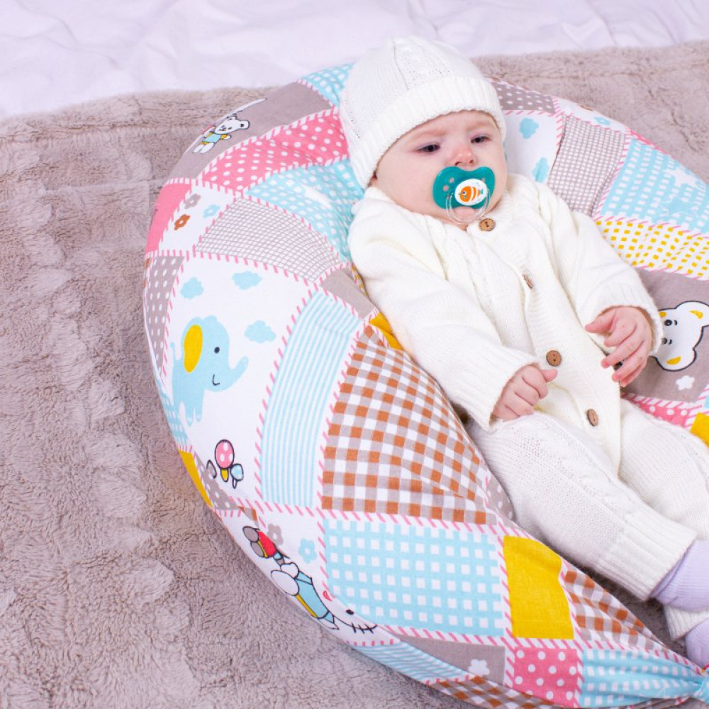 Подушка MirSon для беременных и кормления №8335 Print Line 17-0501 Hello kitty Бязь 30х170х20 см (2200006200604)