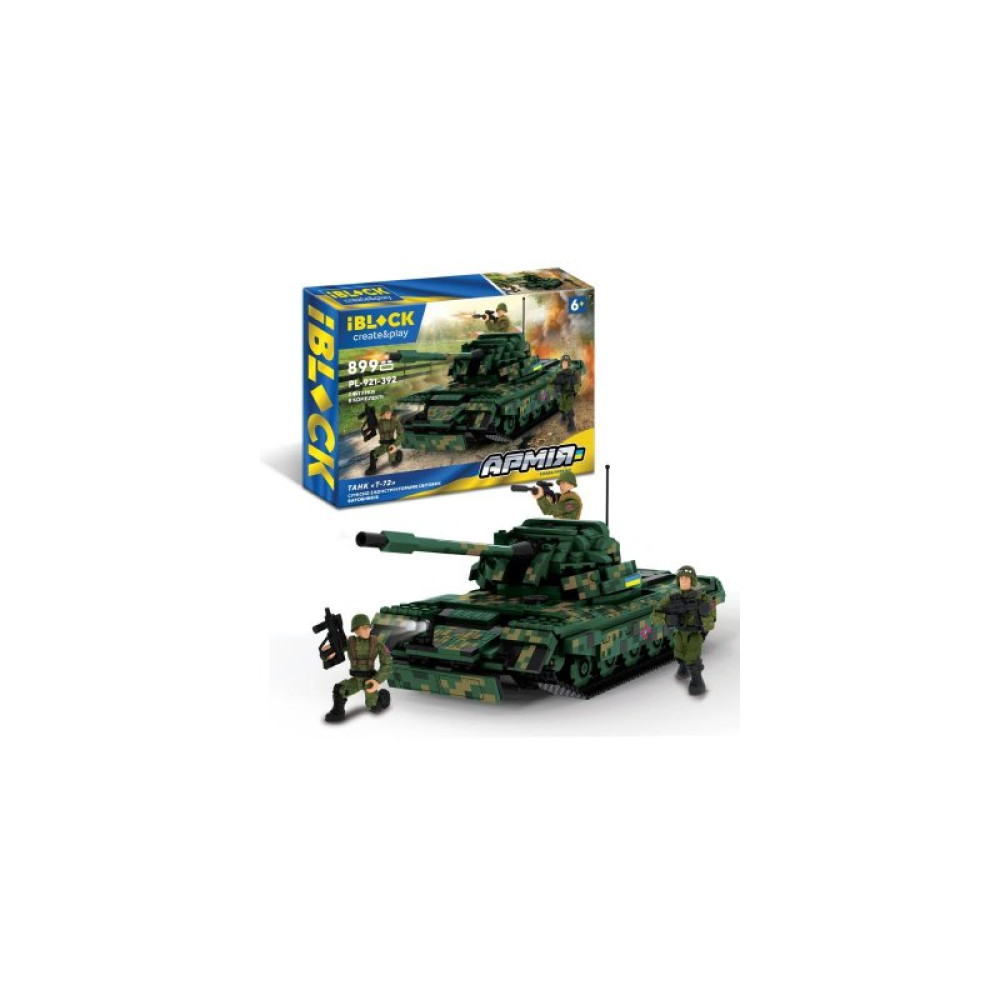 Конструктор iBlock Армия Танк Т-72 899 деталей (PL-921-392)