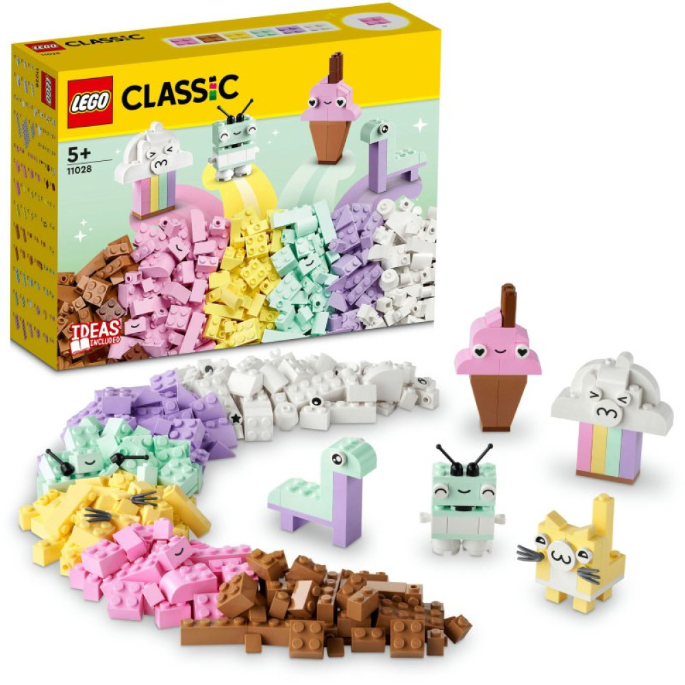 Конструктор LEGO Classic Творческое пастельное веселье 333 детали (11028)