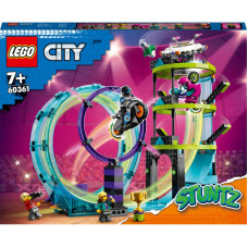 Конструктор LEGO City Stuntz Невероятное задание для каскадеров 385 деталей (60361)