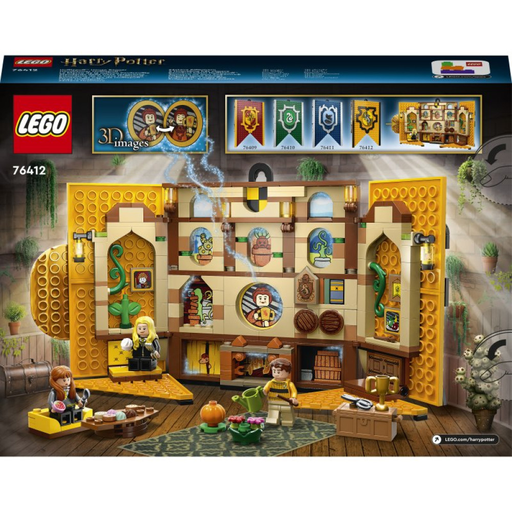 Конструктор LEGO Harry Potter Флаг общежития Гафелпаф 313 деталей (76412)