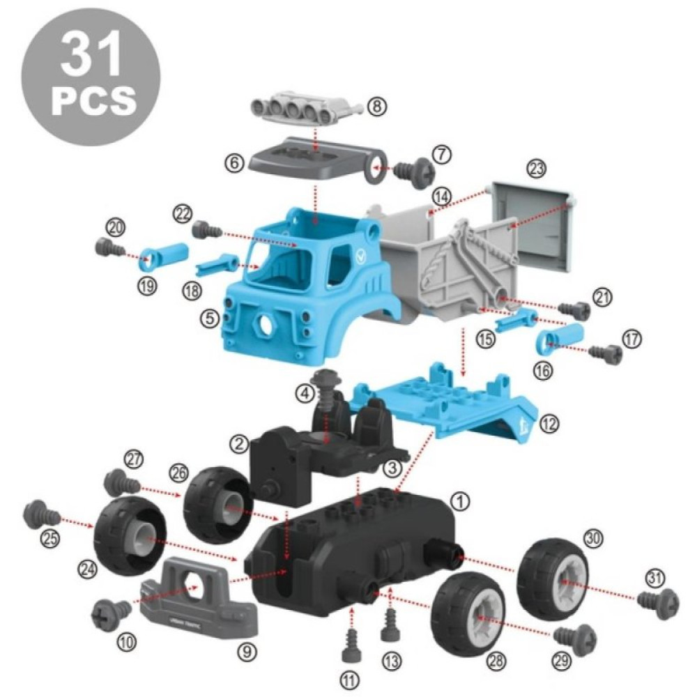 Конструктор Diy Spatial Creativity Самосвал (CJ-1379189)