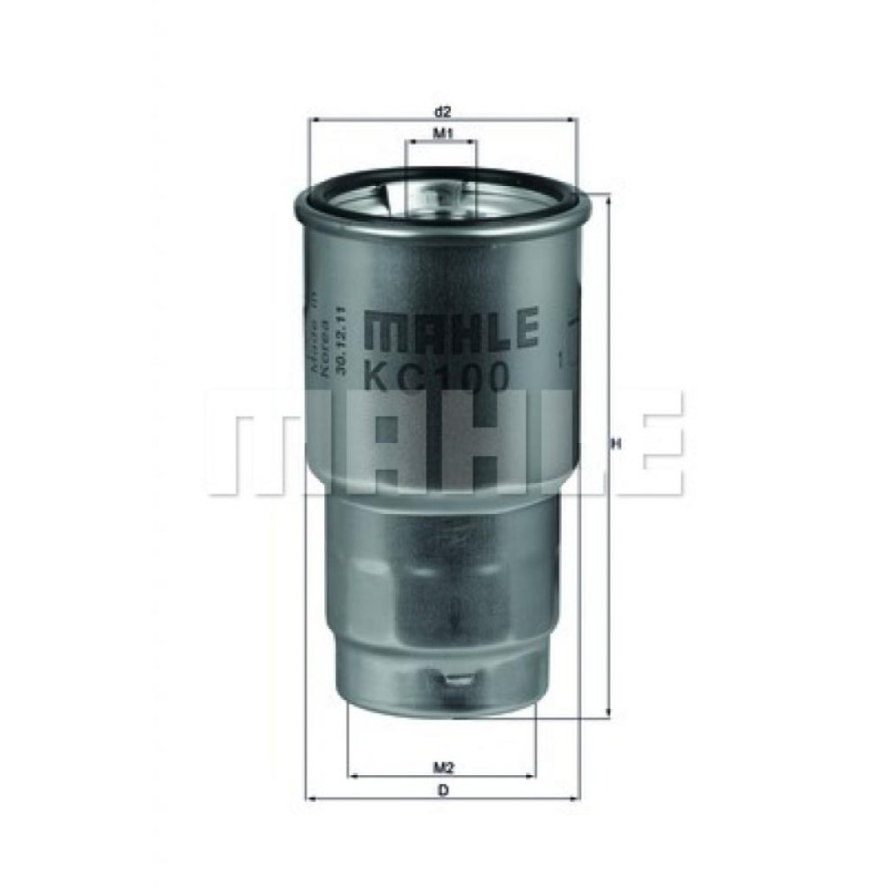 Фильтр топливный Mahle KC100D