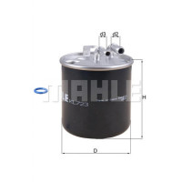 Фильтр топливный Mahle KL723D