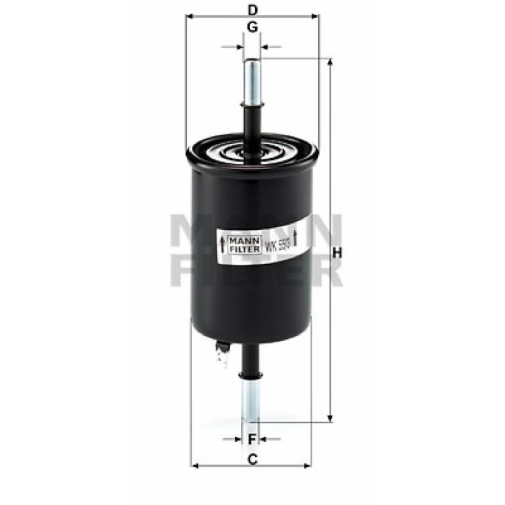 Фильтр топливный Mann WK55/3