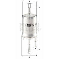 Фільтр паливний Mann WK69