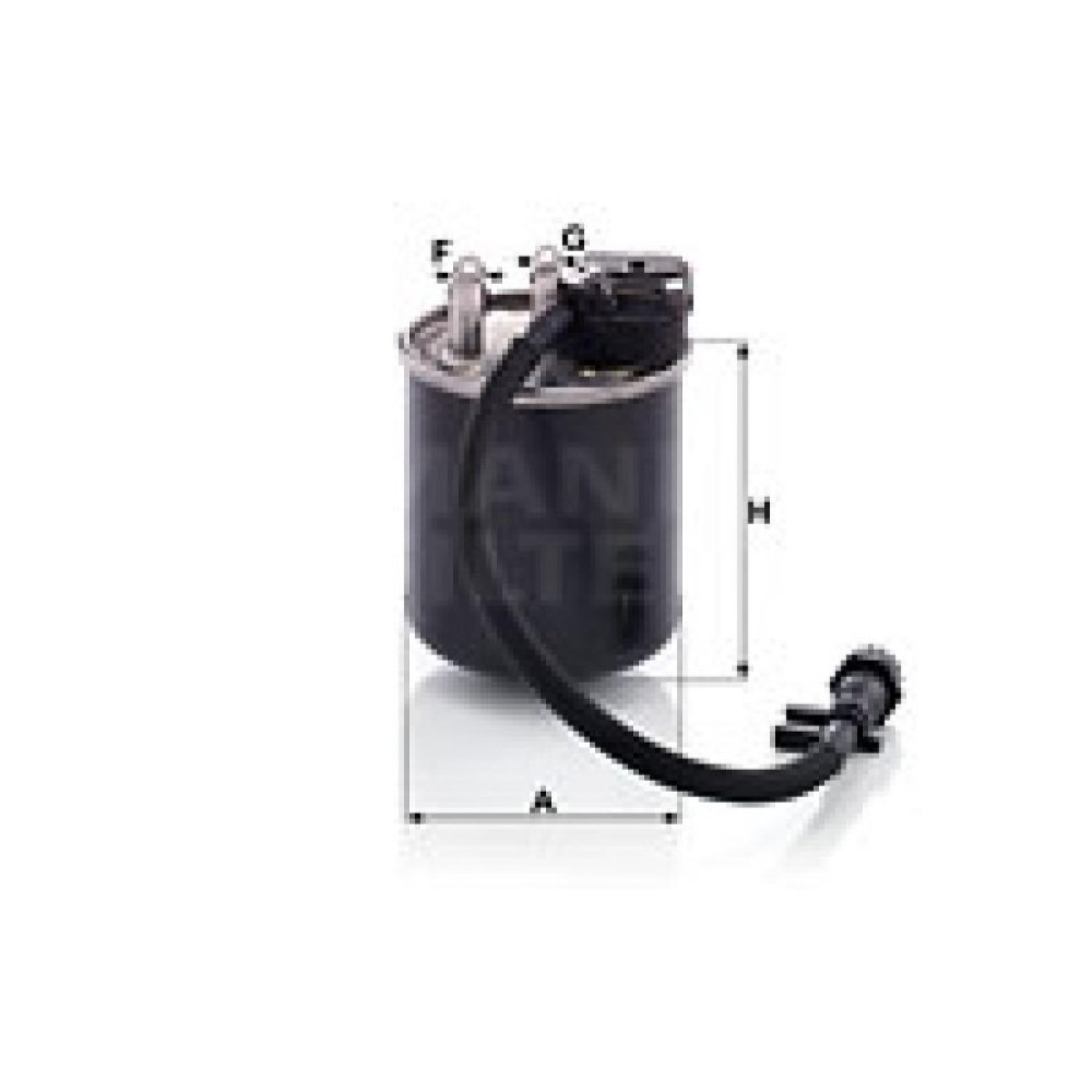 Фильтр топливный Mann WK820/18