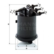 Фильтр топливный Mann WK939/1