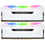 Модуль пам'яті для комп'ютера DDR4 16GB (2x8GB) 3600 MHz Vengeance RGB Pro White Corsair (CMW16GX4M2D3600C18W)