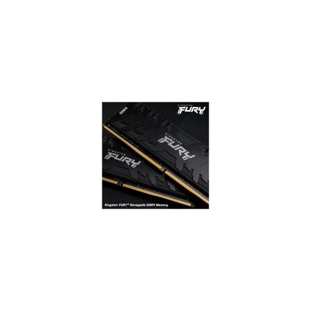 Модуль памяти для компьютера DDR4 8GB 3200 MHz RenegadeBlack Kingston Fury (ex.HyperX) (KF432C16RB/8)
