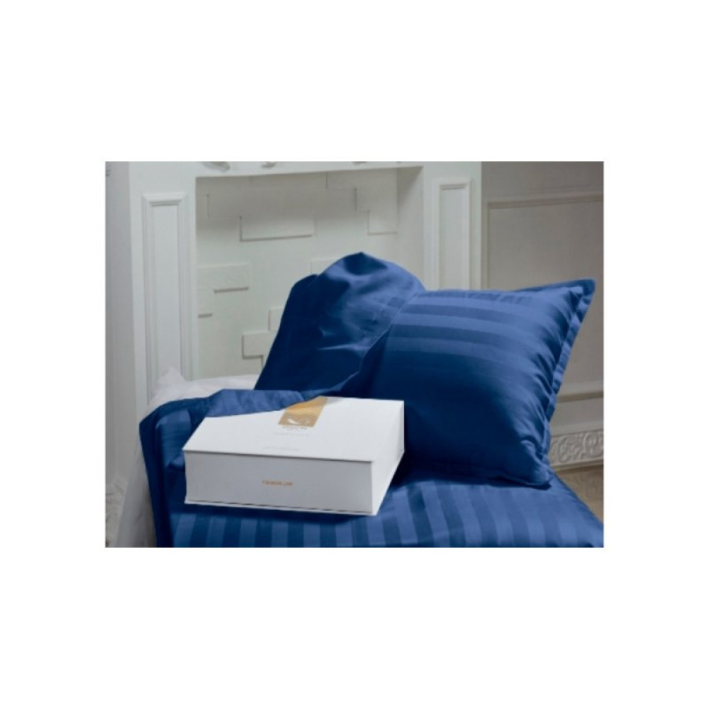 Постельное белье MirSon Сатин Premium-страйп Blue Sea 200х220 (2200000019202)_ Постельное белье MirSon Сатин Premium-страйп Blue Sea 200х220 (2200000019202)_