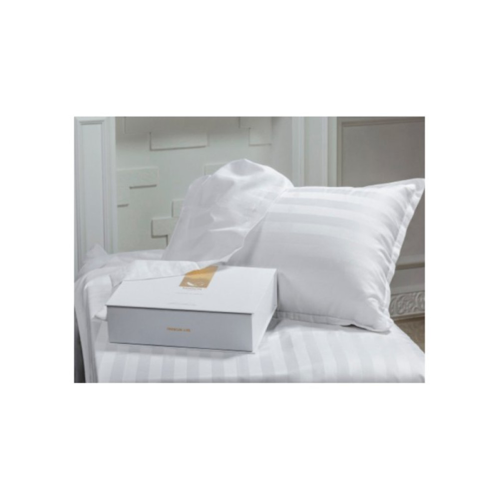 Постельное белье MirSon Сатин Premium-страйп Royal Pearl 143х210 (2200000007254)_ Постельное белье MirSon Сатин Premium-страйп Royal Pearl 143х210 (2200000007254)_