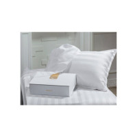 Постельное белье MirSon Сатин Premium-страйп Royal Pearl 143х210 (2200000007254)_