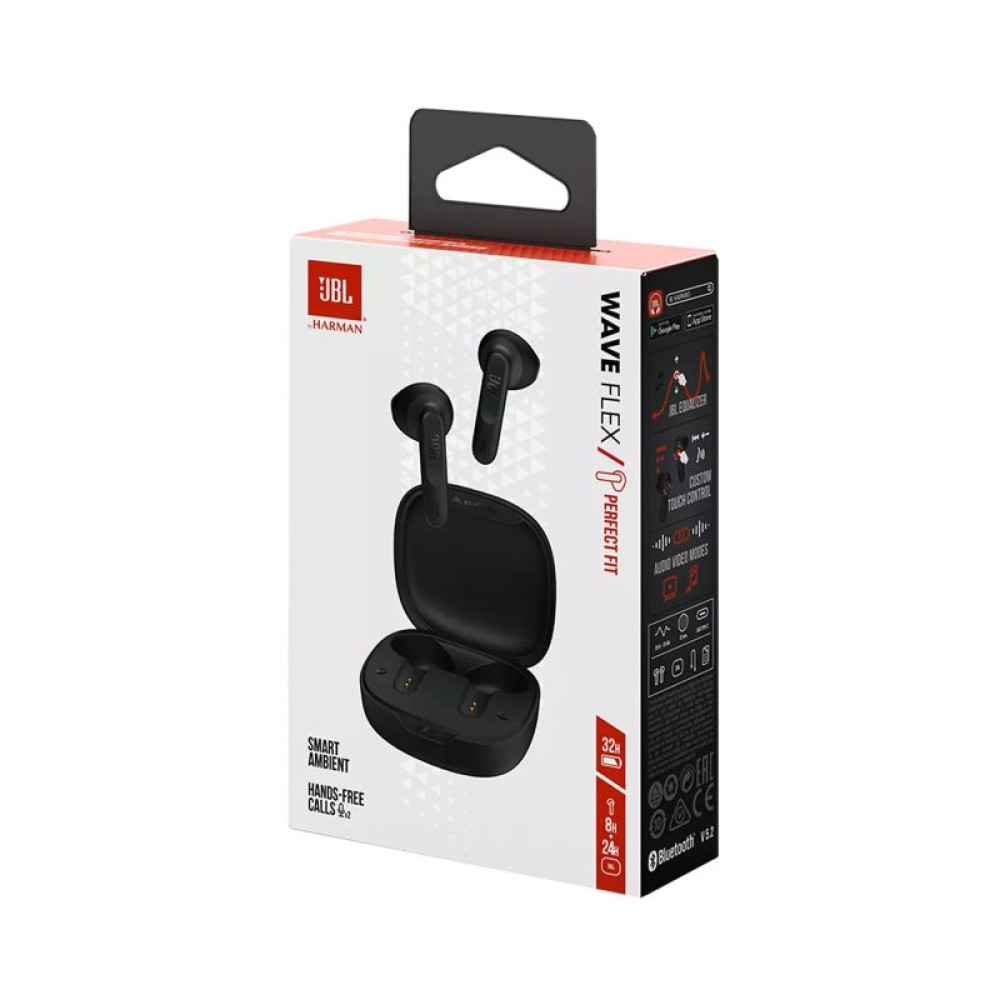 Наушники JBL Wave Flex TWS Black (JBLWFLEXBLK)