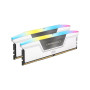 Модуль памяти для компьютера DDR5 32GB (2x16GB) 6000 MHz Vengeance RGB White Corsair (CMH32GX5M2B6000C40W)