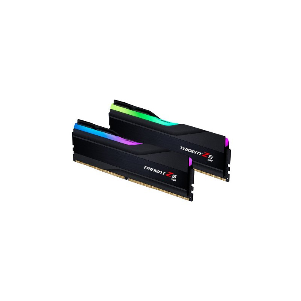 Модуль пам'яті для комп'ютера DDR5 32GB (2x16GB) 6400 Trident Z5 RGB Black G.Skill (F5-6400J3239G16GX2-TZ5RK)