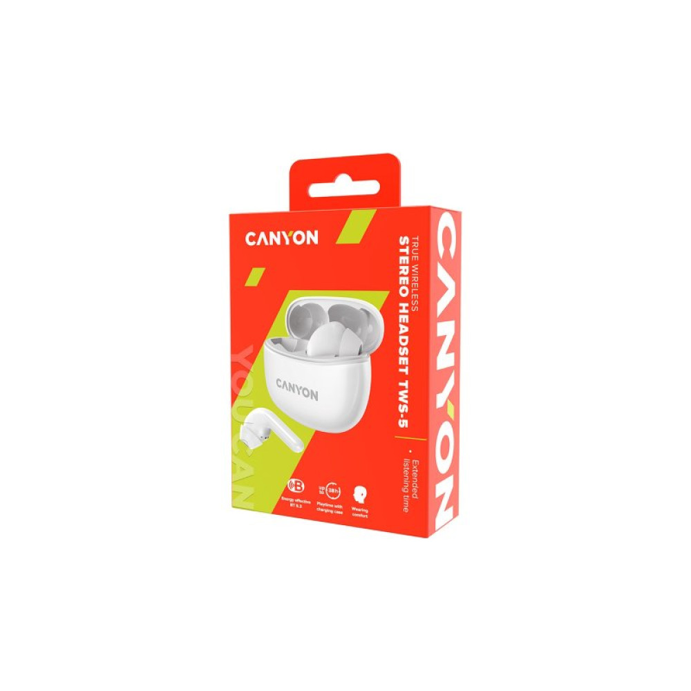 Наушники Canyon TWS-5 White (CNS-TWS5W)